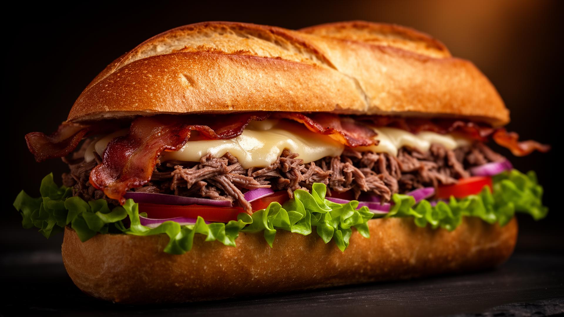 Gourmet sub sandwich